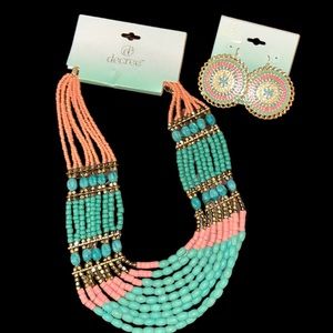 NWT Decree Southwestern Look Necklace and Earring’s Set